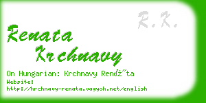 renata krchnavy business card